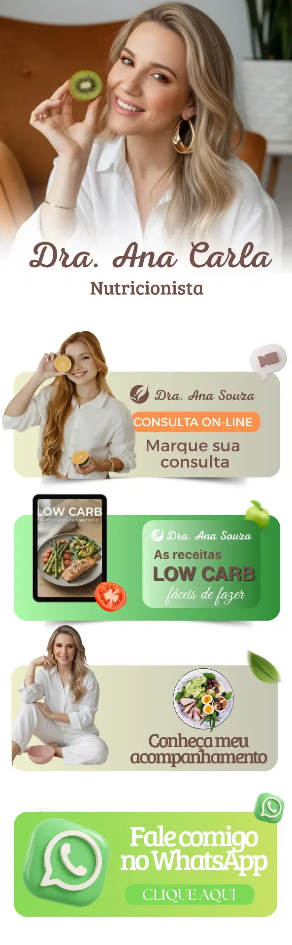 Bio profissional de nutricionista